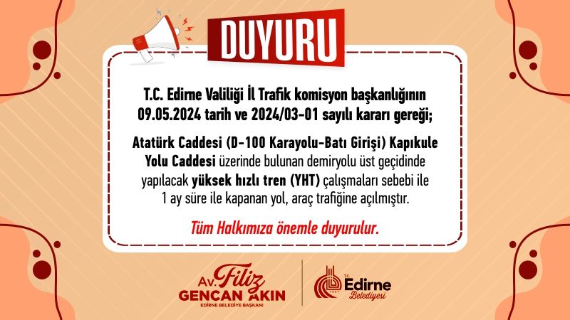 Edirne Belediyesi Ulaşım Hizmetleri