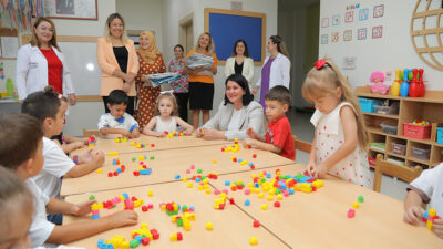 EDİRNE BELEDİYE BAŞKANI AV. FİLİZ GENCAN AKIN,  MİNİKLERİN İLK GÜN HEYECANINA ORTAK OLDU